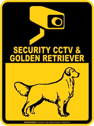 [MAGSIGN] �S�[���f�����g���o�[�x����/�h�ƃJ�����Ď��� �p�� SECURITY CCTV�� GOLDEN RETRIEVER �Z�L�����e�B�[�}�O�l�b�g �C�G���[(���F) ���{�� SS�T�C�Y