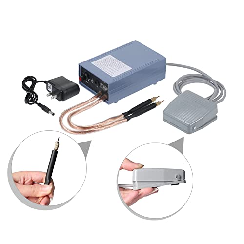 Image of amiciTools 5000W Mini Spot Welder Machine, Portable Spot-Welding DIY Kit for 18650 /21650 Battery Pack Welding, 0.15MM nickle Strip Spot Welder with Foot Switch