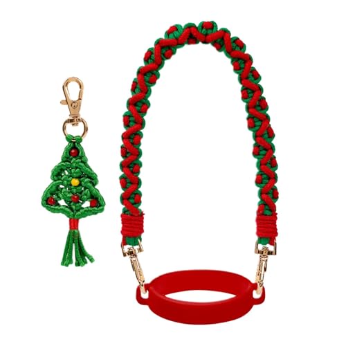 Alça para garrafa de água, alça para garrafa de água - Porta-copos com enfeite de árvore de Natal,Co