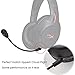 sciuU Boom Mic Mikrofon Kompatibel mit Kingston HyperX Cloud Flight/Flight S Gaming Kopfhörer Kabellosem HX-HSCF-BK, für PS4 / PS4 Pro Computer PC, 3,5 mm Jack Microphone Flexibel Noise Cancelling