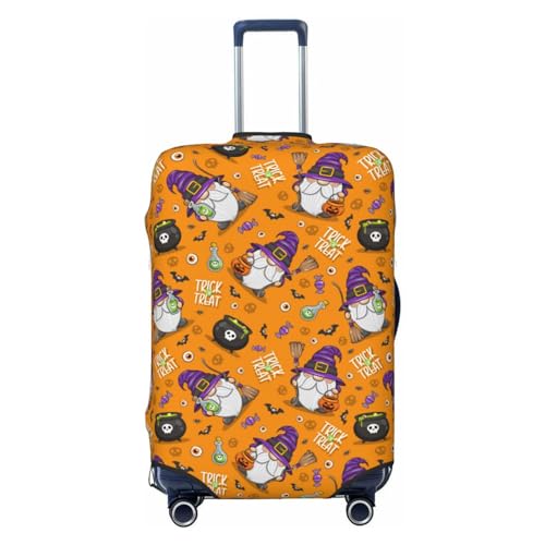 Halloween Witches Gnome Print Luggage Covers For Suitcase,Elastic Washable & Stretchable Suitcase Covers For Luggage, Anti-Scratch - Fits 18-32 Inch Luggage-No Luggage Included