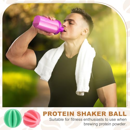 Boule shaker plastique pour mélanger protéines et boisson sportive - Lot 10 pièces 3.8cm