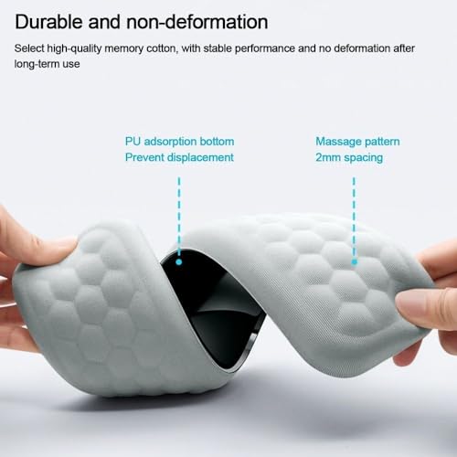 Image of HOFASON Mouse Wrist Rest, Wrist Rest for Computer Mouse, Black Ergonomic Wrist Support Set with Memory Foam Non-Slip Base Massage Design for Pain Relief, Typing, Gaming, Office