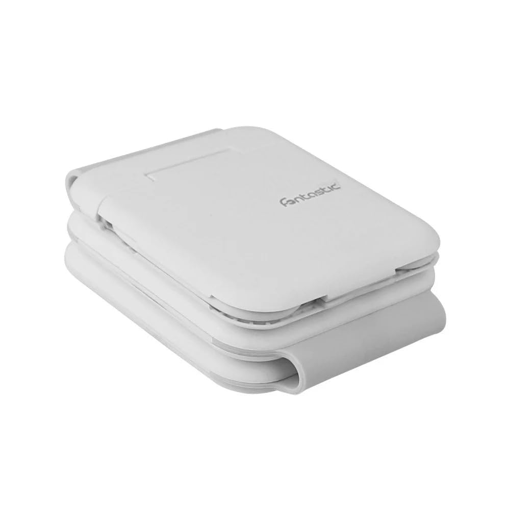 FONTASTIC 263446 Stazione di Ricarica Wireless Qi Magnetica Pieghevole per Smartphone e Smartwatch Bianco