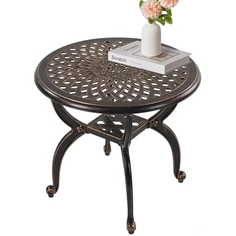 WILOUNGE Cast Aluminum Outdoor Table Cover