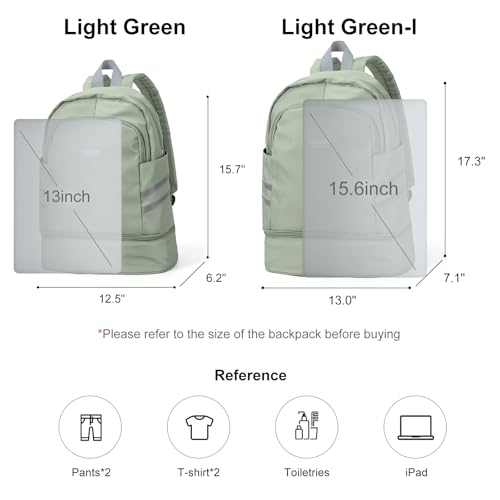 coofay Gym Backpack For Women Waterproof Sports Backpack With Shoe Compartment Lightweight Travel Backpacks Small Gym Bag Dance Volleyball Backpacks