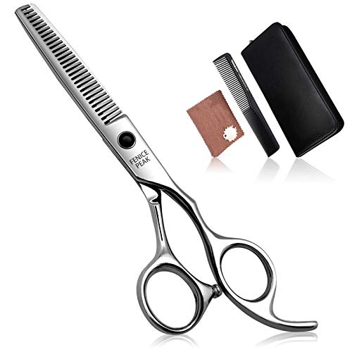 FENICE PEAK Haircutting Thinning Scissors, Cutting Teeth Shears with Japanese Stainless Steel, Thinning Rate 25-30% ?6 inch?