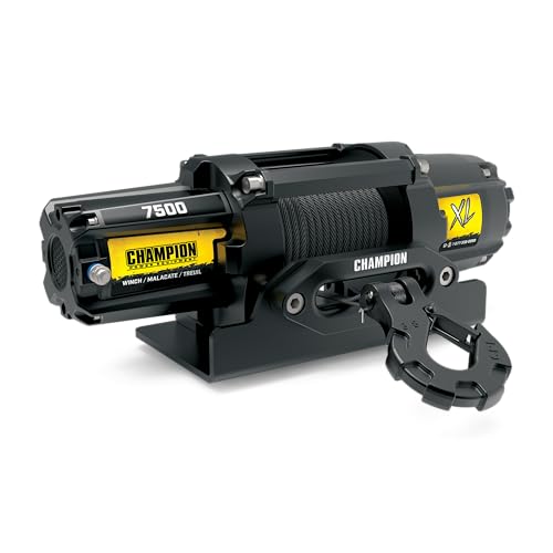 Winch eléctrico UTV 7500 lb con cuerda sintética miniatura 4