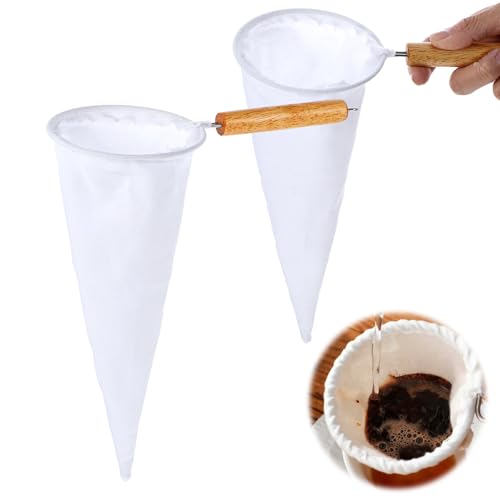 10 Best Cloth Coffee Filters That Brew the Perfect Cup Every Time 5 2Pcs Reusable Coffee Strainer Cloth with Handle