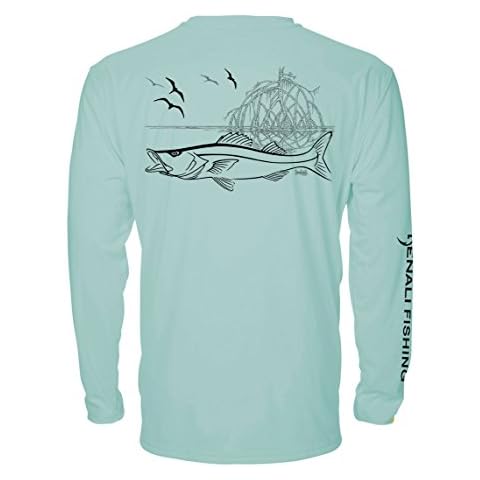 Denali Performance Fishing Men’s Teaser UPF 50+ ProtectUV Mega Solar Snook (Seafrost, Medium) Cover