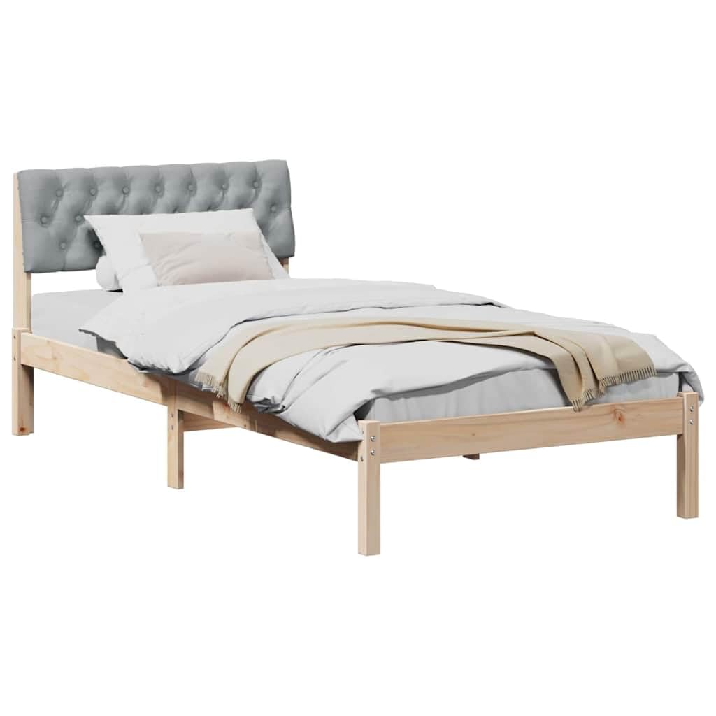 Poliestere Imbottito Montaggio a Parete design moderno 90x200 cm Marrone e