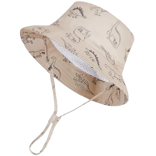 Urban Virgin 2-Packs Baby Sun Hat UPF 50+ Sun Protective Toddler Bucket Hat Summer Kids Beach Hats3