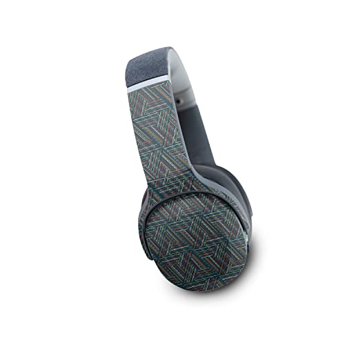 Image of MightySkins Carbon Fiber Skin Compatible with Skullcandy Crusher Evo Wireless - Triangle Stripes | Protective, Durable Textured Carbon Fiber Finish | Easy to Apply