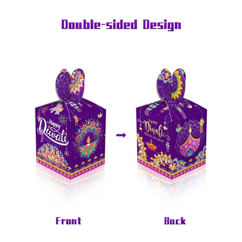 KYMY-Diwali-Treat-Boxes-12pcs-Happy-Diwali-Goodie-Candy-Gift-Boxes-for-Snack-Sugar-Chocolate-India-Festival-of-Lights-Gift-Boxes-Diwali-Decorations-for-India-Festival-Party-Favor
