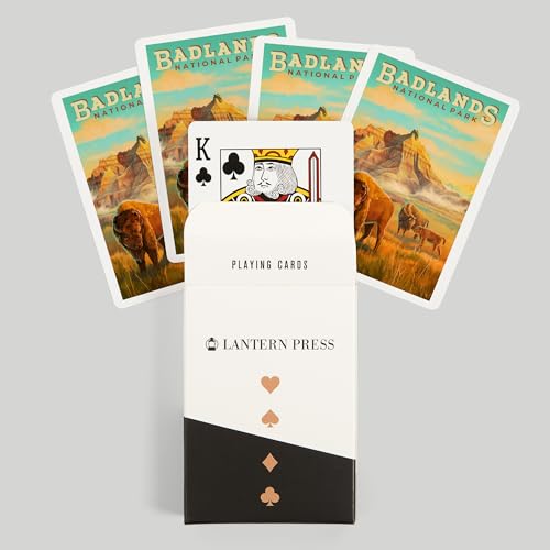 Lantern Press Naipes Póker Badlands National Park 52 Cartas miniatura 6