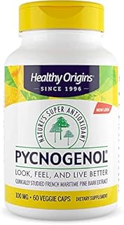 Healthy Origins Pycnogenol 100 mg (Nature's Super Antioxidant, Non-GMO, Gluten Free, Cardiovascular Support), 60 Veggie Caps