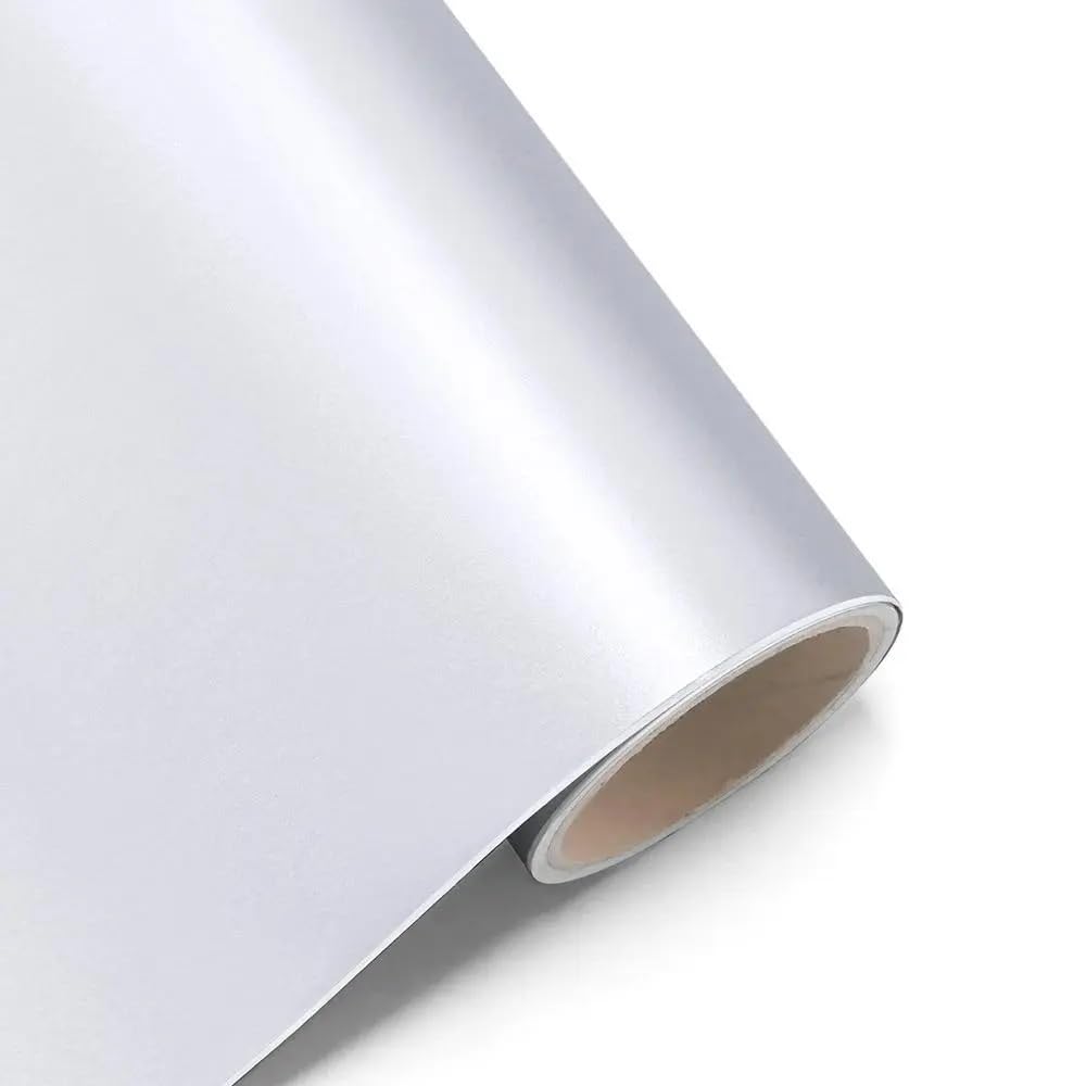 SIA VENDORS Self Adhesive Vinyl Chrome Mirror Like Silver Metallic Car Wrap Vinyl Reflective Wrap Stickers Decal Film Sheet (17 X 78 Inch, Chrome)