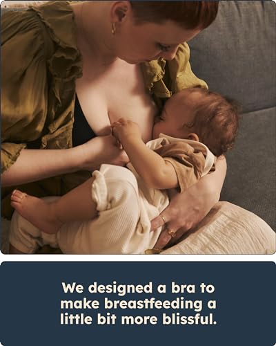 Bliss Nursing Bralette - Ultra-Soft Maternity Bra - Black3