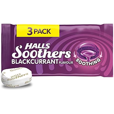 Halls Soothers Blackcurrant, 3 x 45g Cover