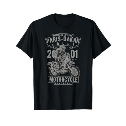 Rallye Paris-Dakar Motorrad-Abenteuer Offroad und Motocross T-Shirt