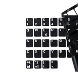 SIMPLETEK Naklejka Klawiatura Naklejki Układ Włoski Laptop Laptop Komputer Klawiatura Klawiatura QWERTY Czarny Czarny Matowy