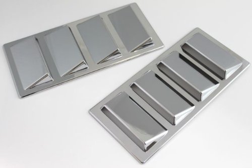 汎用ダミーダクト(56) サメエラタイプボンネットフェンダーなどに/メッキ