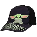 Star Wars The Mandalorian Grogu The Force is Strong Snapback Hat Black