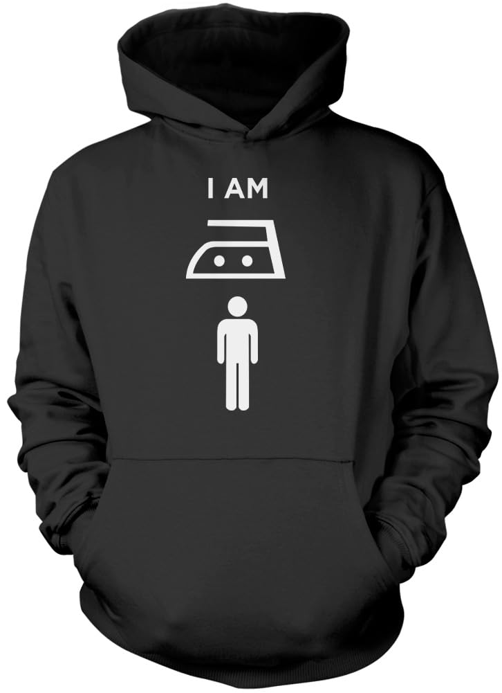 Hotscamp Boys Black I Am Iron Man Unisex Hoodie - X-Large