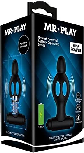 Mr Play Silicone Vibrating Anal Plug