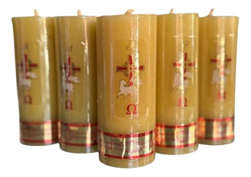 Opiniones de Ceras de abejas los mejores 10. 50 Cirios de Cera de Abeja, 10 cm de Alto, 100% Original, Sin Parafina Paquete 5 piezas