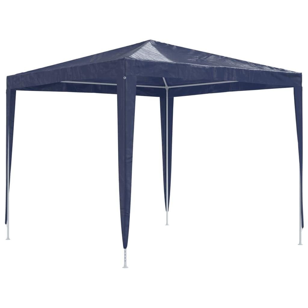 Gazebo per feste, 2,5 x 2,5 m, blu, gazebo da giardino in ferro e PE | Robusto gazebo da giardino per ore piacevoli in giardino o sulla terrazza durante feste ed eventi.
