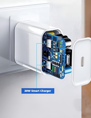 Image of Original iPhone 20W Adapter (6 Months Warranty) Super Fast Charging For iPhone 16E /16Plus /16Pro /16Promax /14 /14Plus /14Pro /14Promax 13 /13Pro /13Promax 12 /12Pro /12 /11 /X /Xr Series (White)