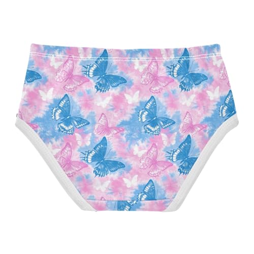 Girls Underwear Soft Cotton Tie Dye Butterfly Kids Panties in Sizes 2/3t, 4t, 5t, 6 and 82
