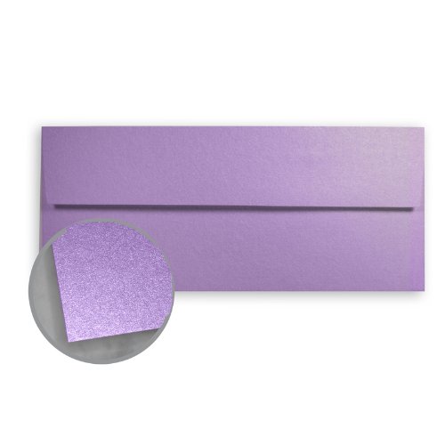 Stardream Amethyst Envelopes - No. 10 Square Flap (4 1/8 x 9 1/2) 81 lb Text Metallic C/2S 500 per Box