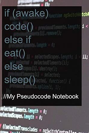 My Programming Journal for Designing Pseudocodes Coding, gift: Computer ...
