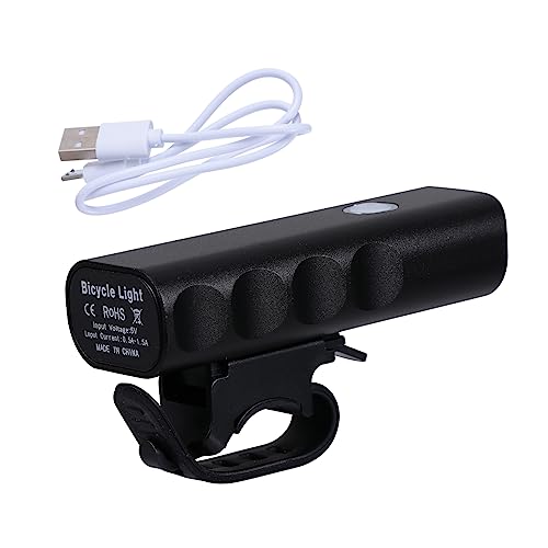 Mikikit Rechargeable Bike Lights 2000mah Led Front Headlight for Night Riding Bike Light Weatherproof Design