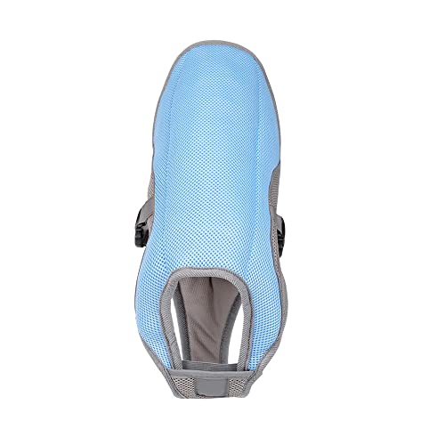 Leichtgewicht Hund Kühlweste,Mittelgroßen und großen Hunden Cooling Vest,Kühljacke,für Aktivitäten draußen, Wandern, Training,Hitzschlag bei Hunden vorbeugen blau M