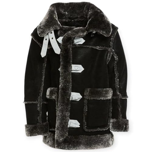 Kids Denali Shearling Jacket (Black)3