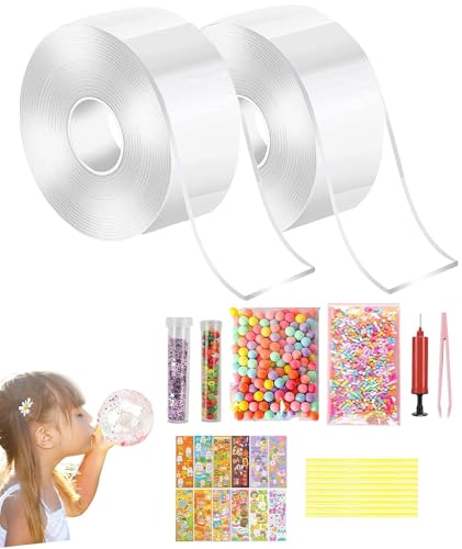 NUDFSY Nano Tape Set - 28 Pcs Kit With Pump, Base Material, Ballo...