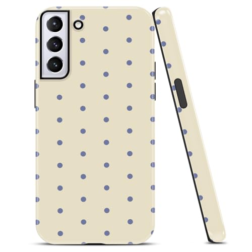 Coque Samsung S21 antichoc avec joli imprimé pois : protection silicone TPU pour Galaxy S30