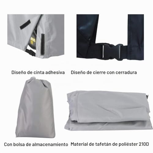 Cubierta de generador gris exterior e impermeable para equipos de 3000 a 5000W 7