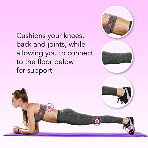 HemingWeigh 1/2 Inch Extra Thick High Density Exercise Yoga Mat with Carrying Strap for Yoga and Pilates