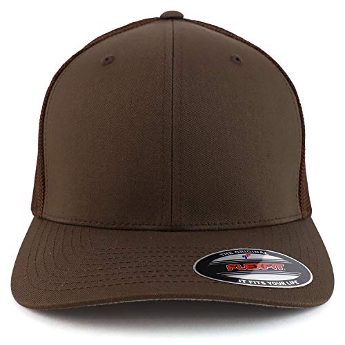 Image of Armycrew Oversize Structured Flex Fitted Mesh Back Baseball Cap