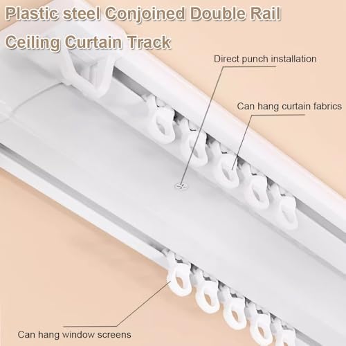 Rail de rideau de plafond en aluminium pour rideaux coulissants