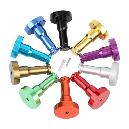 HOMCA 10 Stück Kleiderhaken 53mm Bunt Wandhaken Handtuchhaken Kleiderhaken...