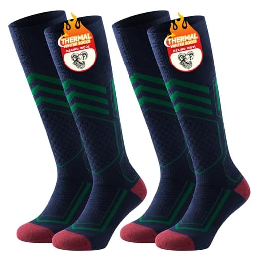 TANSTC 43-46 Calcetines Termicos Frio Extremo Hombre Mujer Calcetines Deportes Altos de Compresión Invierno Calcetines de Esquí Lana Merina para Ciclismo Running Verde Cumpleaños