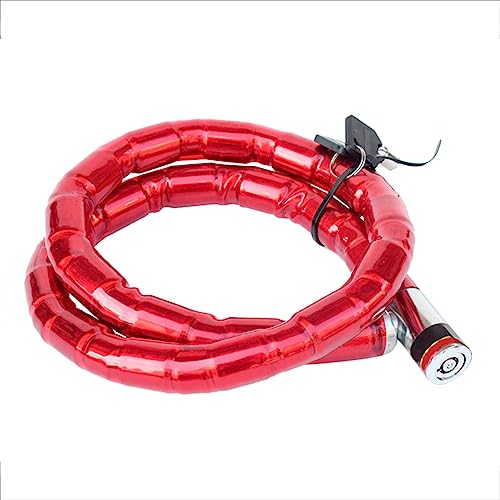 Candado de Cable para Bicicleta Rojo
