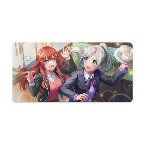 五等分の花嫁 中野五月 大型マウスパッド デスクマット ゲーム 30x60cm すべり止め 耐水 耐熱 多機能 デスクを守る オシャレ 可愛い アニメ 萌え グッズ かわいい かわいい イラスト 人気 プレゼント