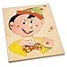 Dida - Puzzle Corps Humain – Visage Pinocchio - Jeu éducatif en Bois pour découvrir et Apprendre Le nom Italien et Anglais des Parties de Visage