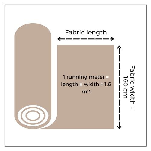 Textrend Baumwollstoff Meterware - Stoff zum Nähen - 100% Baumwolle - Textilien 1x1.6m - Stoffe Meterware - Katzen und Hunde Muster (Beige und weiße Hunde auf weißem Hintergrund)